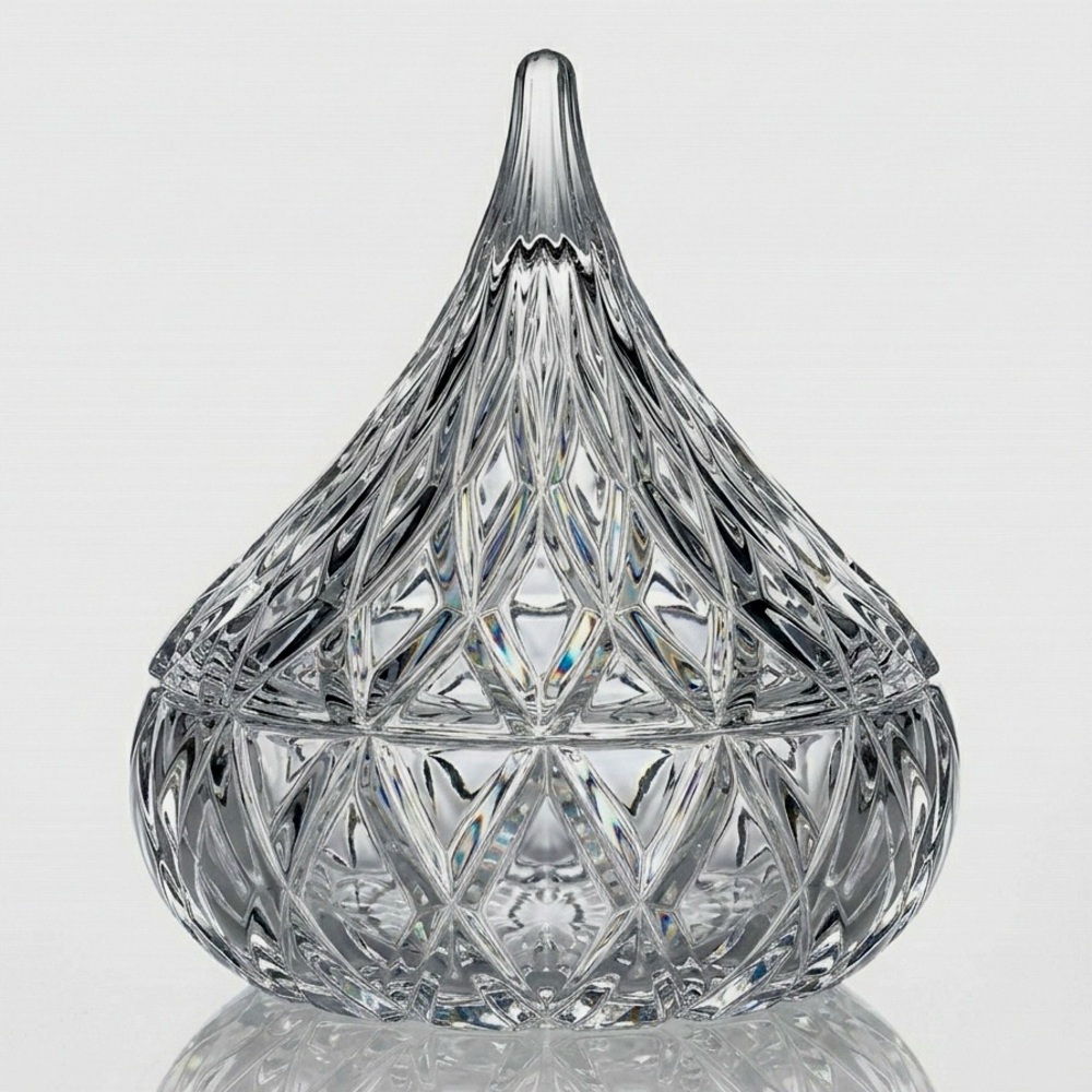 VTG ~ Godinger ~ Hershey’s Kiss Crystal Chocolate Candy Dish